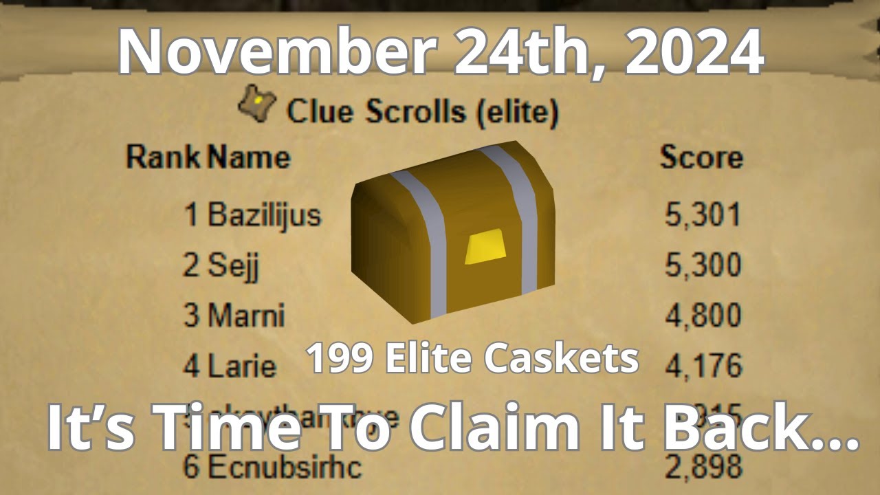 I Was RANK 1 Elite Clue Scrolls In OSRS Once... Now It's Time To Get It Back (#7)
