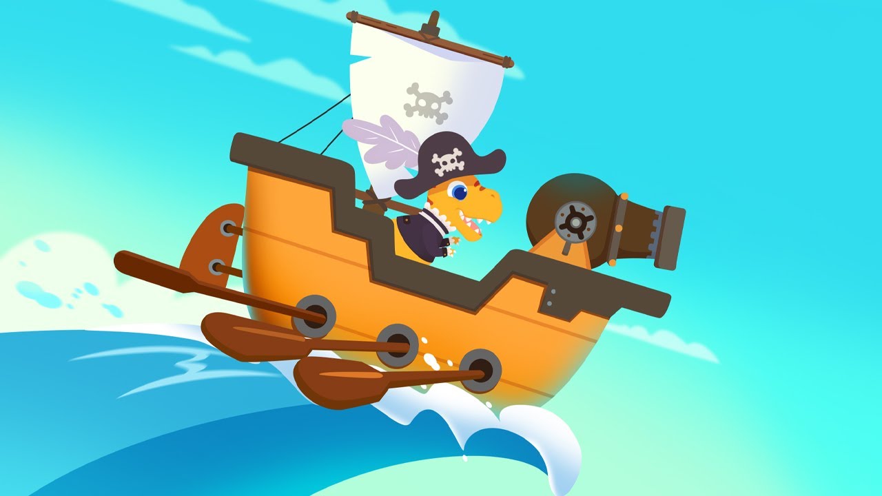 Dinosaur Pirates 🏴‍☠️- Physics Knowledge Enlightenment and Sea Adventure Games for Kids | @Yateland