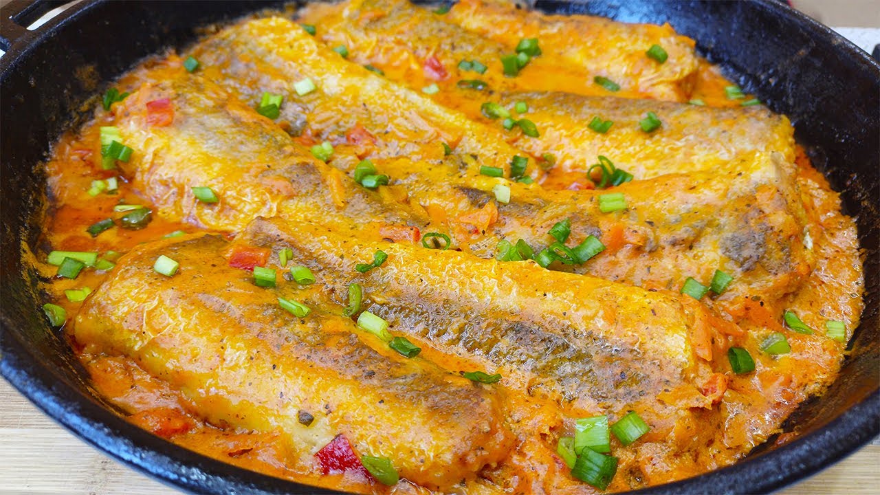 РЫБА ХЕК - Вот как надо готовить! Это один из Лучших и Вкусных рецептов приготовления рыбы!