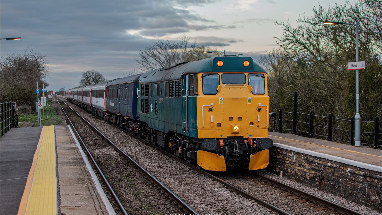 Load 9 Class 31 Thrash! 31128 Storms for Great Yarmouth 5L31 10/03/26