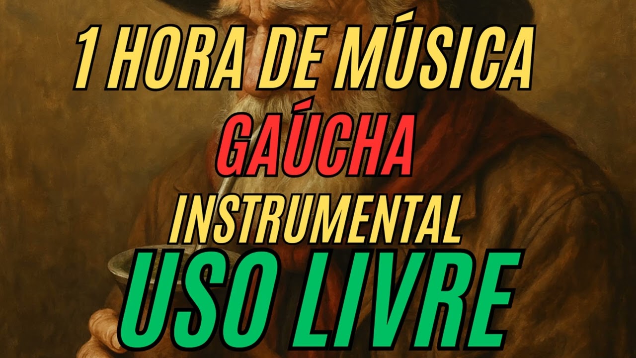 1 hora de MÚSICA INSTRUMENTAL GAÚCHA de uso LIVRE