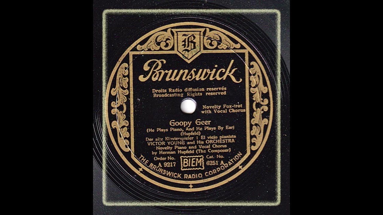 VICTOR YOUNG AND HIS ORCHESTRA - GOOPY GEER