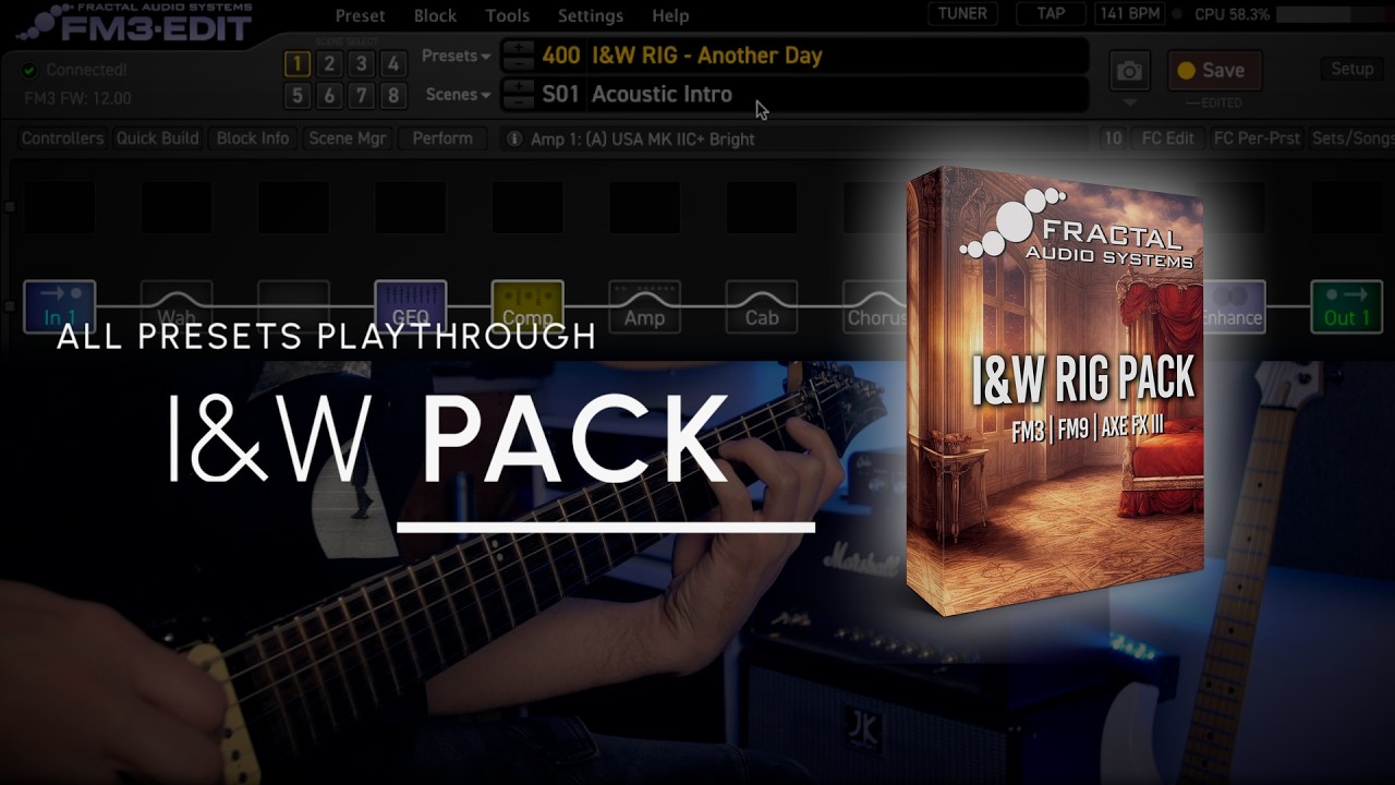 I&W Rig Pack (Fractal FM3/FM9/Axe-Fx III) - All Scenes Playthrough