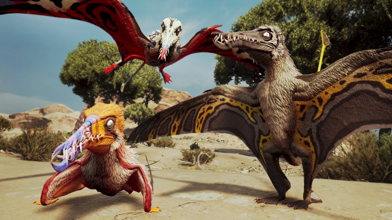 A Tropa dos Rhamphorhynchus! Praga dos Dinossauros | Path of Titans 🦖🦖🦖 Ft. Daora, Montanhez