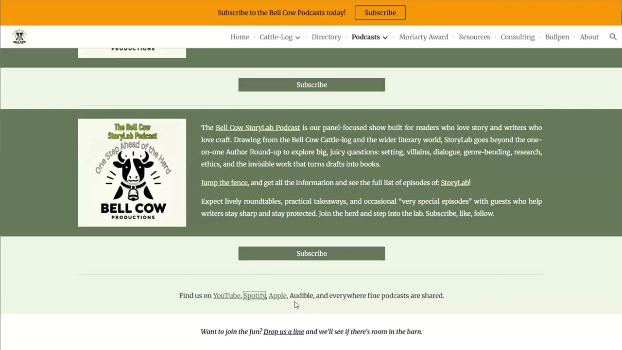 🐮 Bell Cow answers questions: how do I subscribe to your channel? Or podcast? Help!