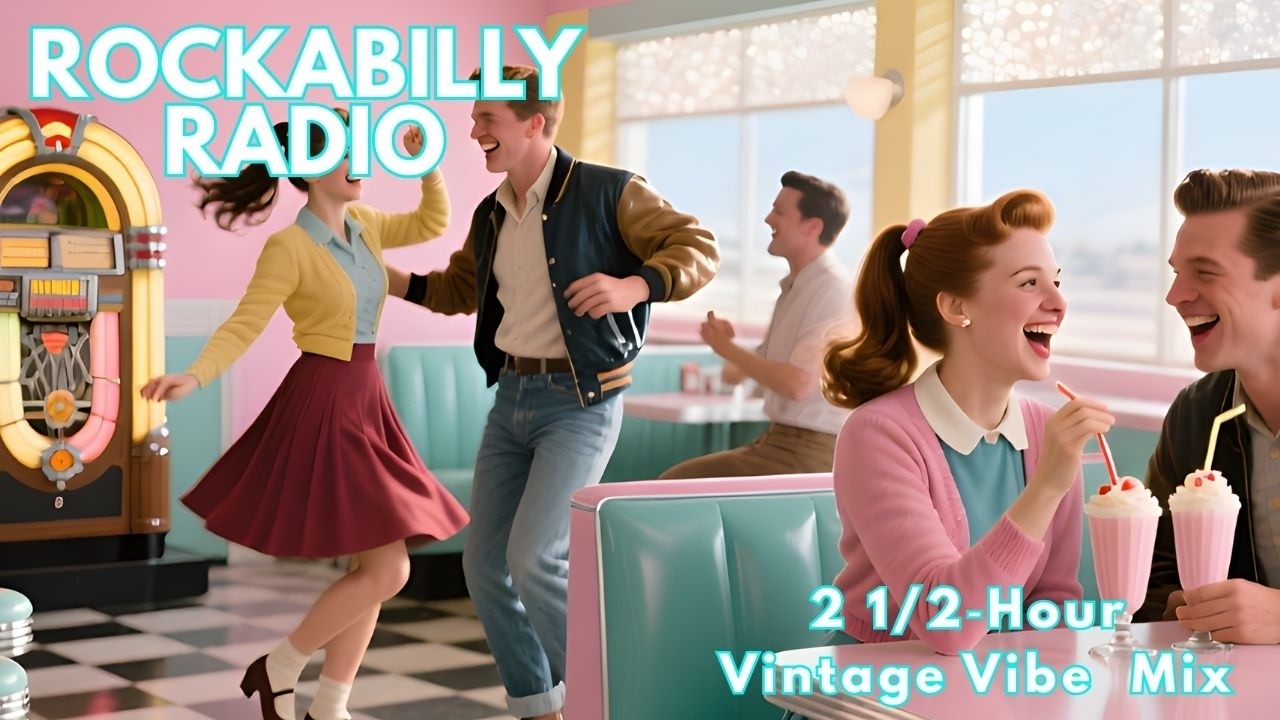 Rockabilly Roadtrip Radio   #backgroundmusic #studymusic #rockabilly #tvscreensaver #frametvart