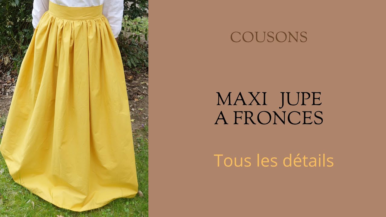 Nous cousons : MAXI JUPE FRONCEE