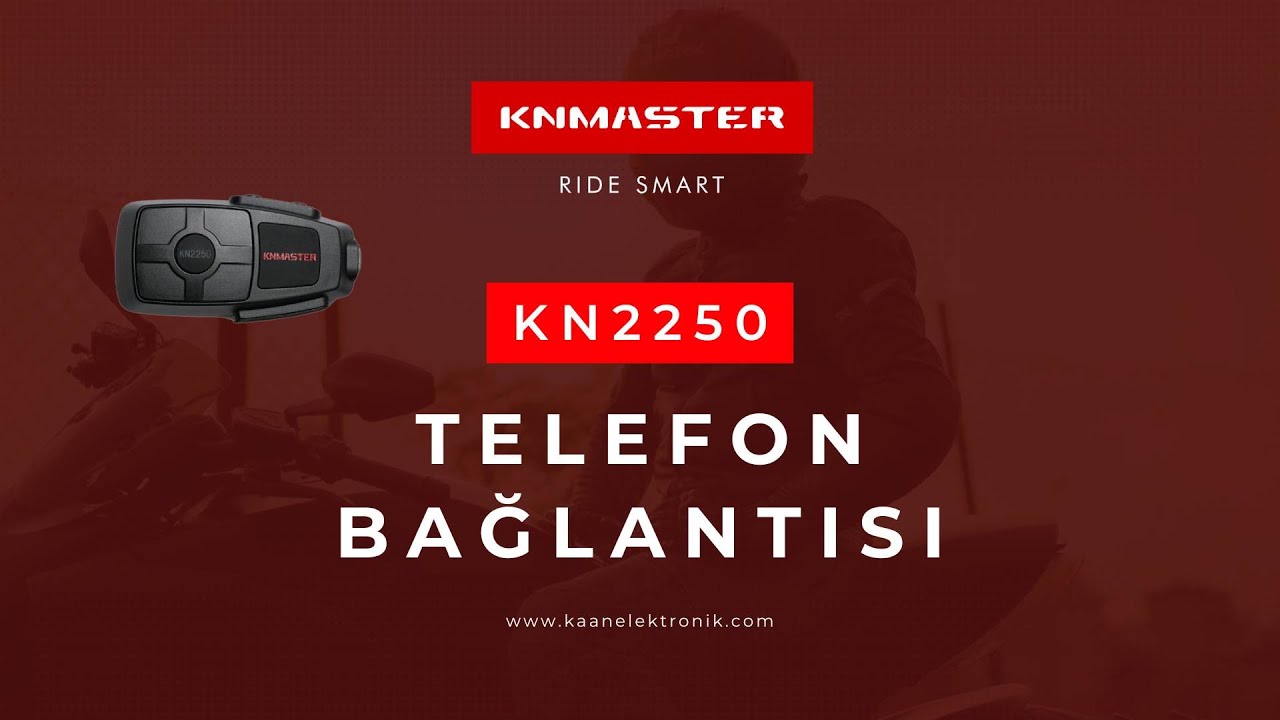 Knmaster KN2250 Bluetooth Intercom Seti- Telefon Bağlantısı