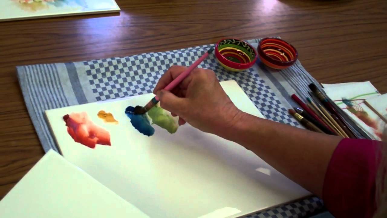Porcelain Painting -Chris Ryder - Impressionistic Poppy Stage 3