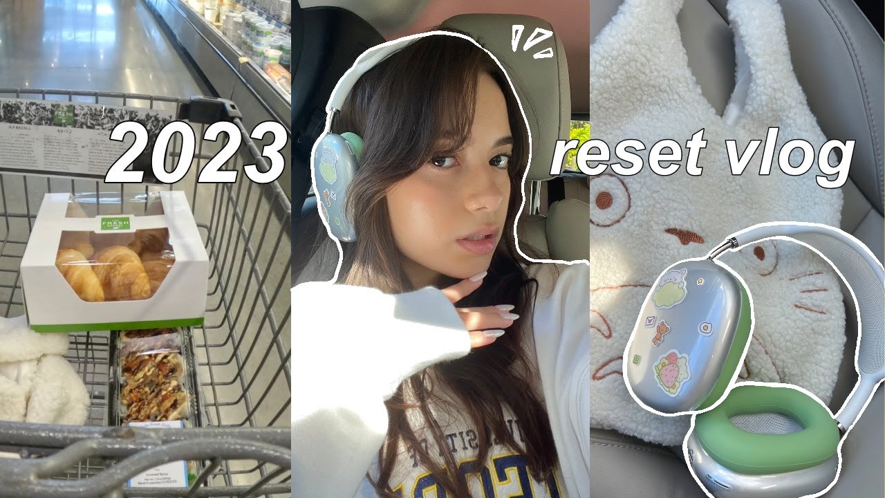 2023 reset vlog ⊹˙ | new & returning goals, vision boards, groceries, + ice skating ⛸️