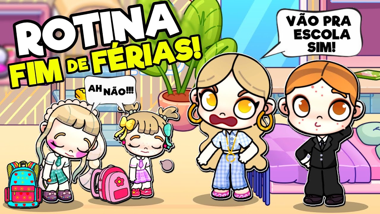 ROTINA VOLTA AS AULAS as FÉRIAS ACABARAM 📚✏ | HISTORINHA  AVATAR WORLD