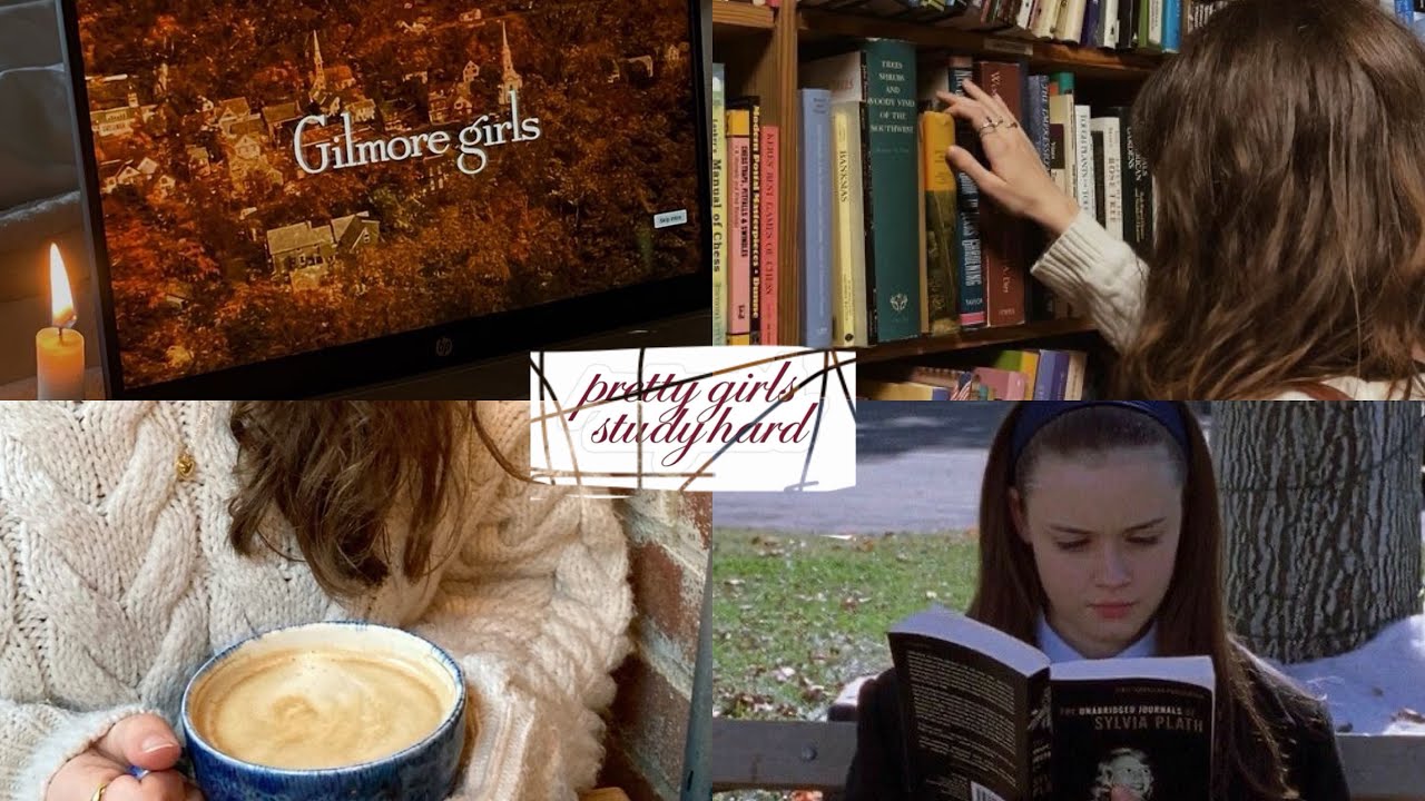Bir gün boyunca Gilmore girls Rory kimi yaşadım  vlog🍁☕️ / reading , books, studying, coffee #fyp 