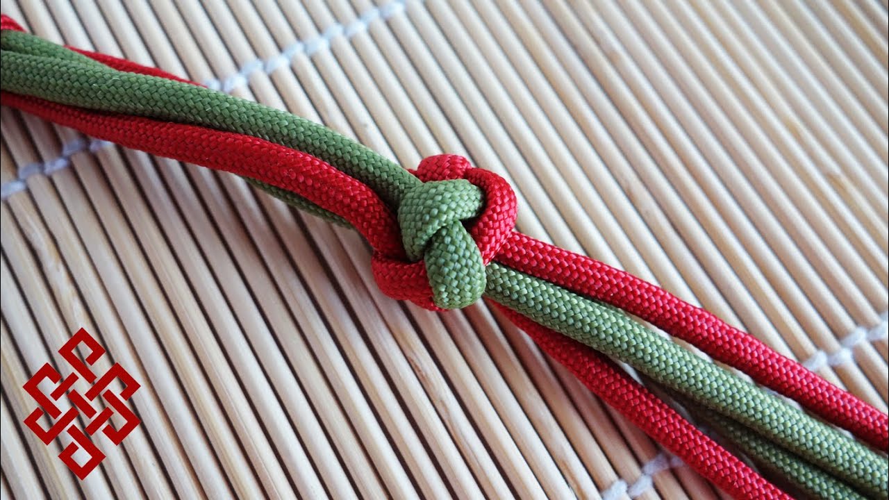 How to Make a Four Strand Footrope Knot / Four Strand Diamond Knot Tutorial