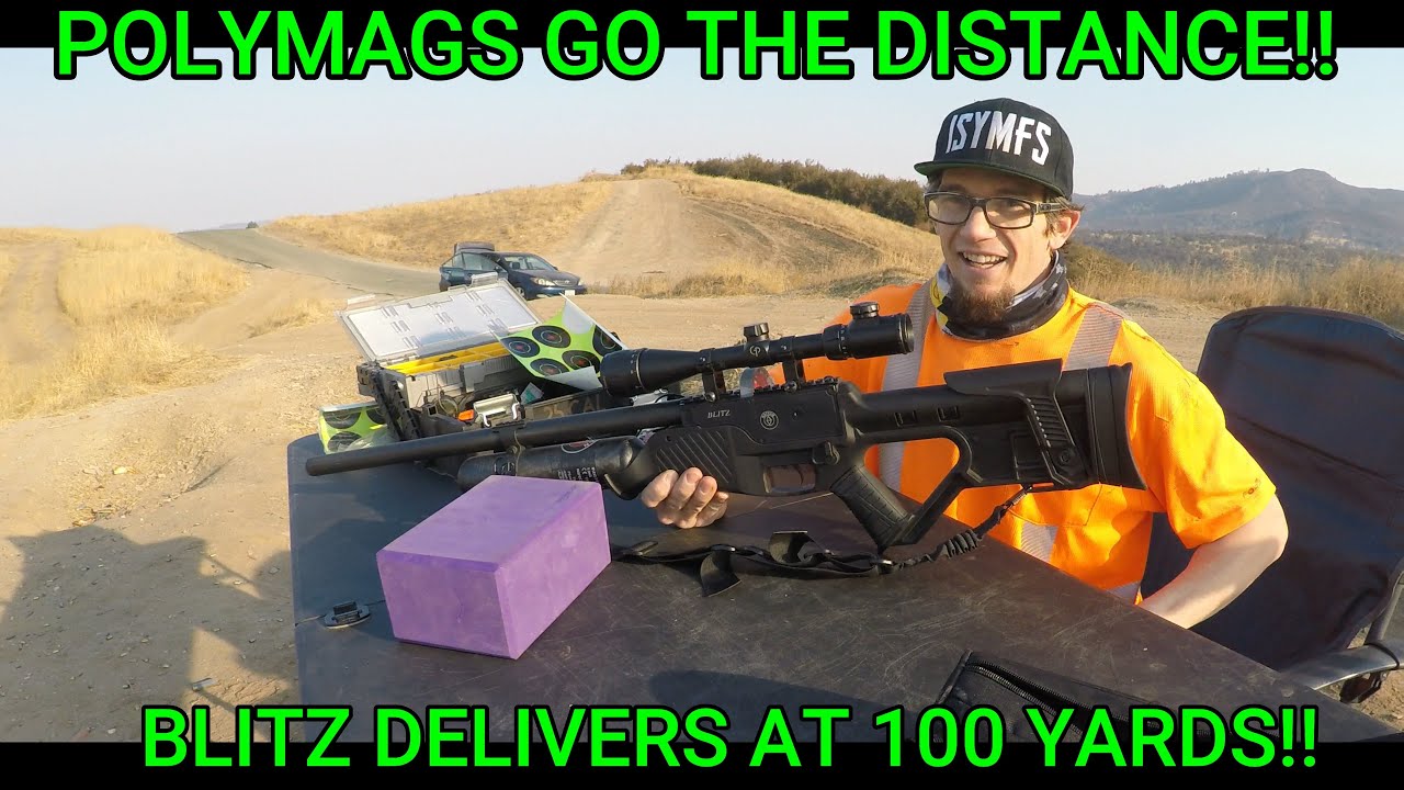 Hatsan Blitz Tested with Predator Polymag Airgun Pellets @ 100 Yards