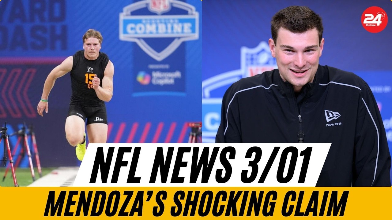 NFL News 3/01/2026: Mendoza’s Shocking Claim, $301M Salary Cap Record, and Raiders No. 1 Pick Buzz