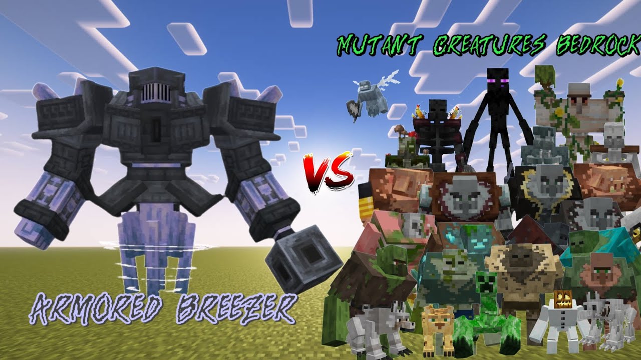 Armored Breezer Vs Mutant Creatures Bedrock