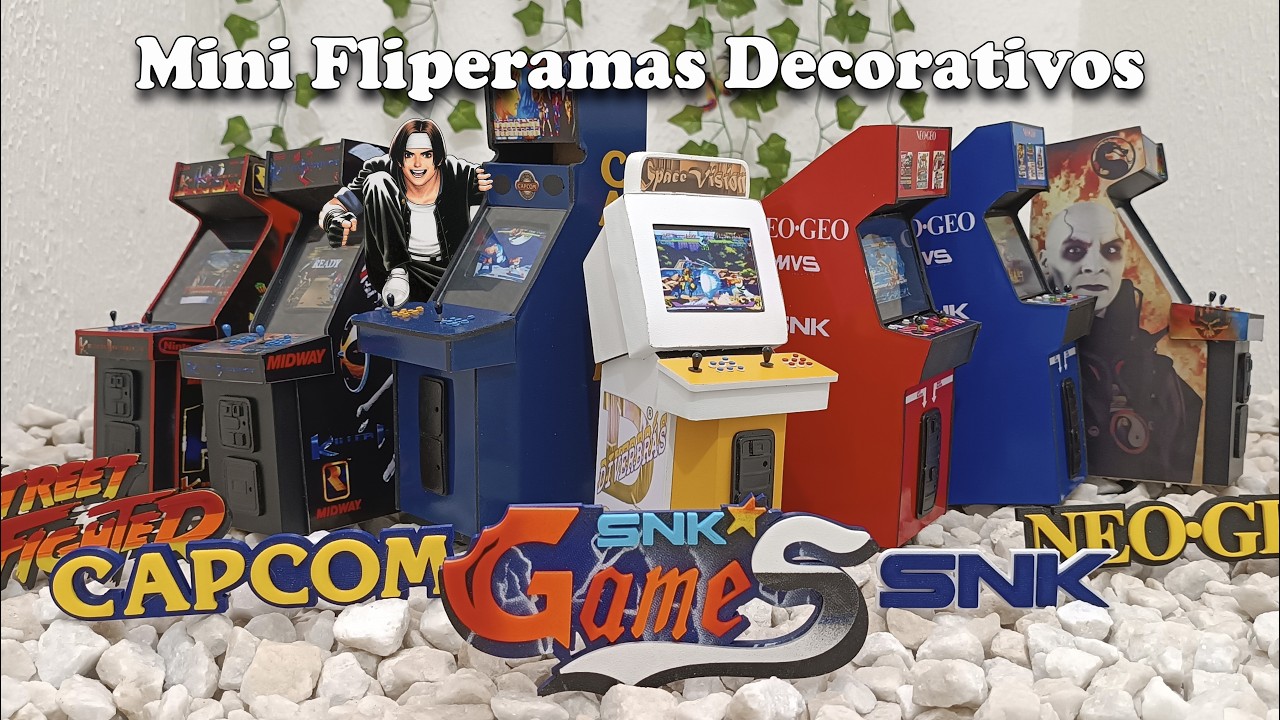 Mini Fliperamas para Decorar seu Espaço Gamer 🕹
