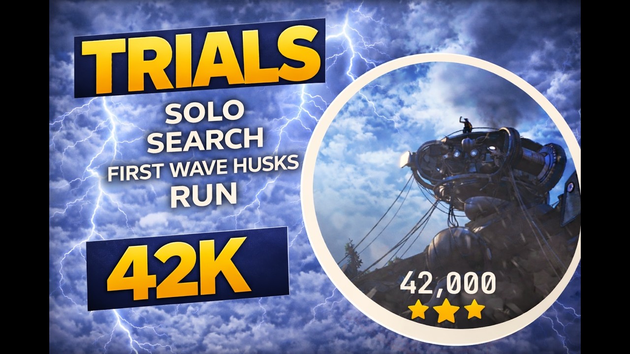 Solo Search First Wave Husks Trials Run 42K | ARC Raiders