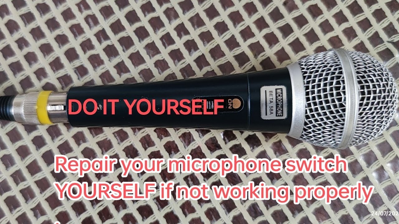 Microphone Switch Repair - BETA 58 A (Without spending a rupee - Do it yourself)