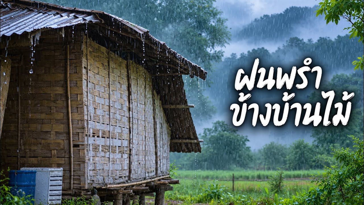 เสียงฝนตกบนหลังคาสังกะสี 5 ชม | หลับลึก ผ่อนคลาย ไม่มีโฆษณา | Tin Roof Rain Sounds for Deep Sleep
