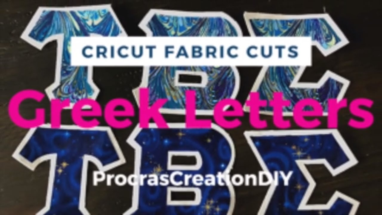 Как использовать вращающийся инструмент Cricut Maker для вырезания греческих букв на ткани