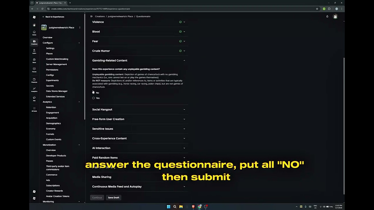 FIX R0BL0X GAMEPASS LINK ERROR (EXPERIENCE MATURITY MODERATION)