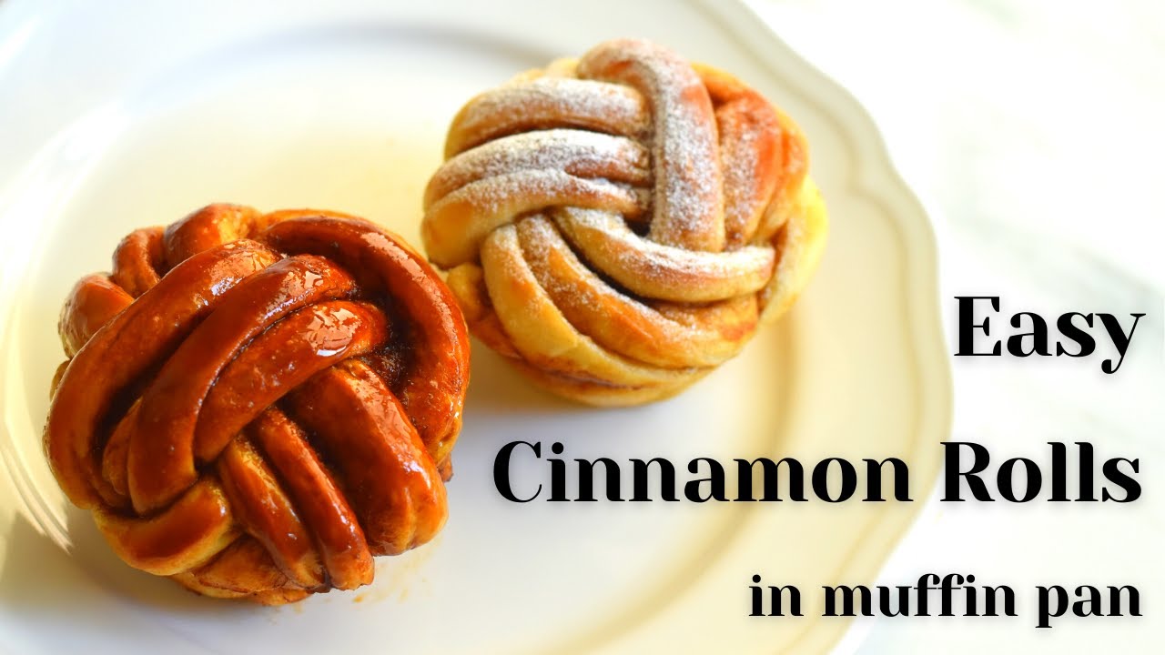 Easy Cinnamon Rolls in muffin pan/Cinnamon Roll Easy Recipe/Homemade Cinnamon rolls knots