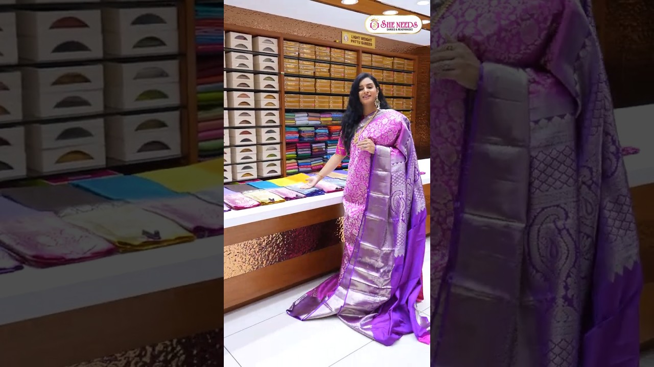 Pattu Sarees at Kothapet ✨ | Premium Wedding Collection | She Needs Saree World 💖 #shorts