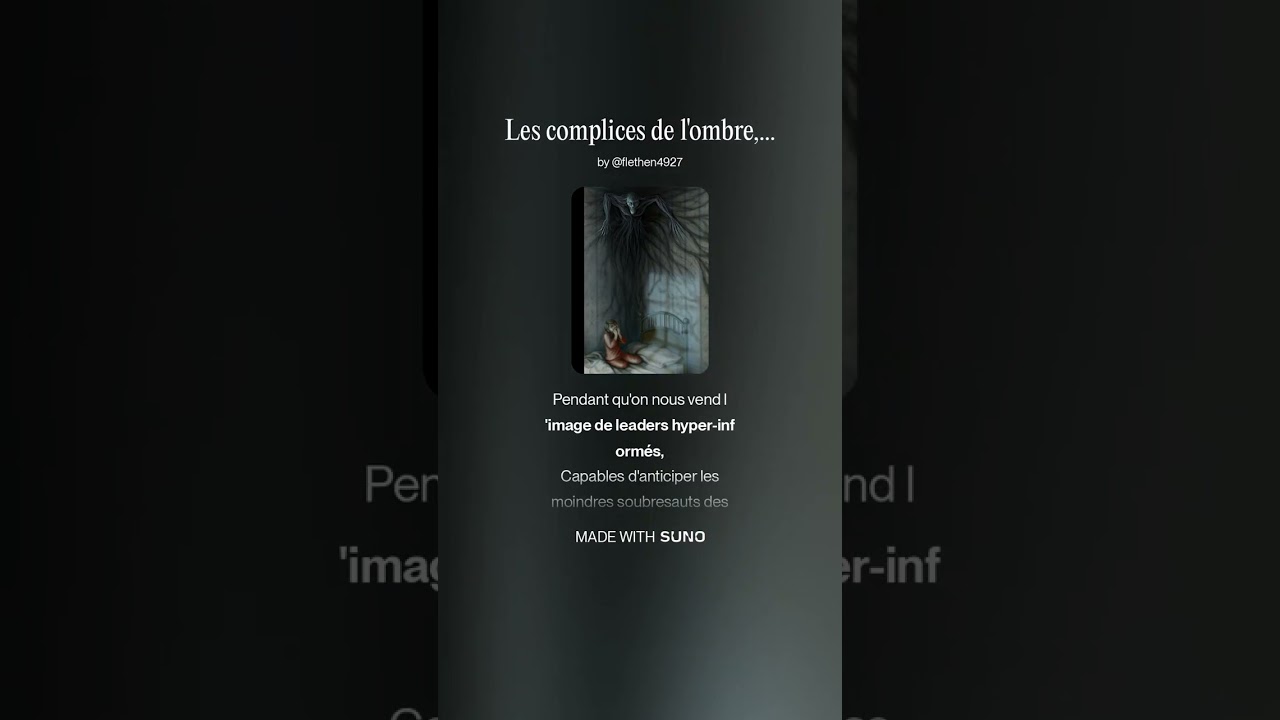 Les complices de l'ombre, unis par la même infamie by Paddock Suno