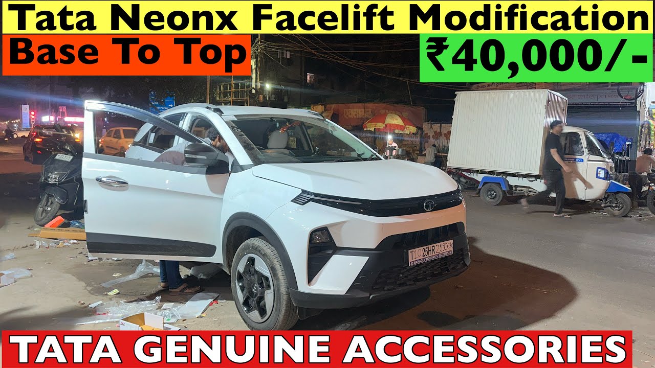 Tata Nexon Modification with Price | Nexon Base to Top Model Modification