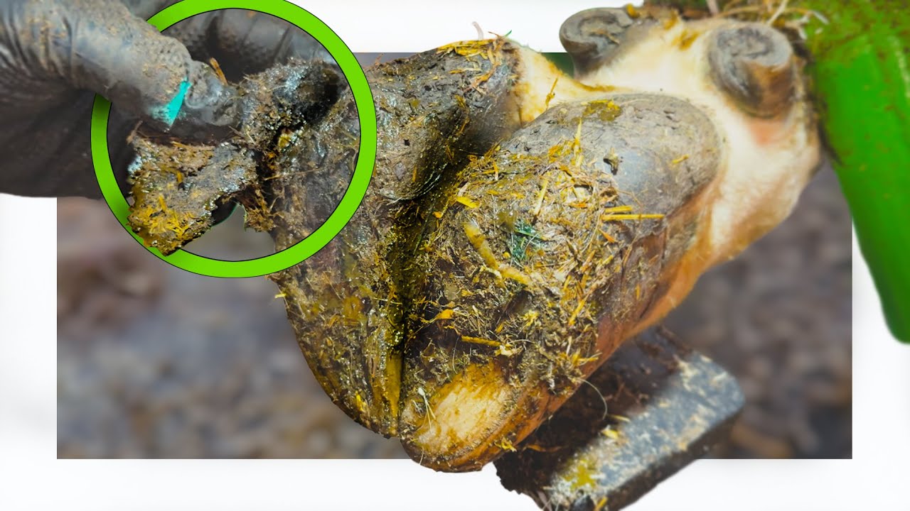 removing a HUGE FLAP of HORN from a foot .... & the OUTCOME!
