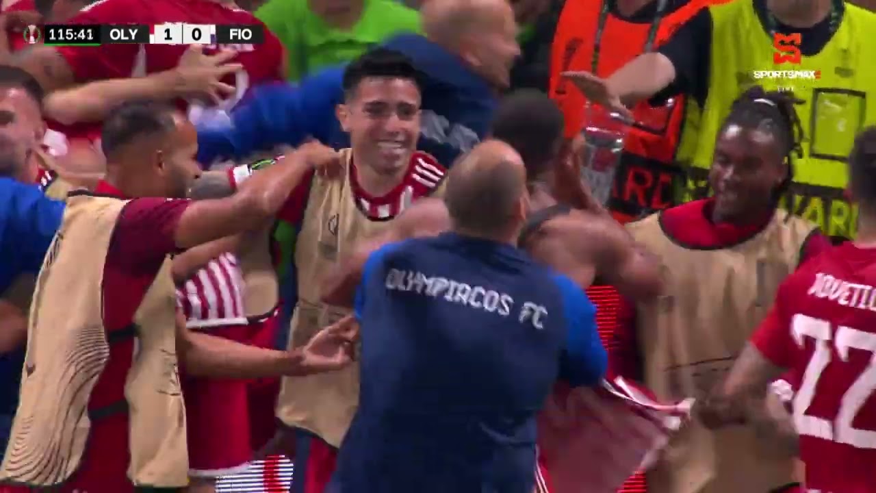 UEFA Europa Conference | Olympiacos vs Fiorentina 1 - 0 | winning goal by A. El Kaabi