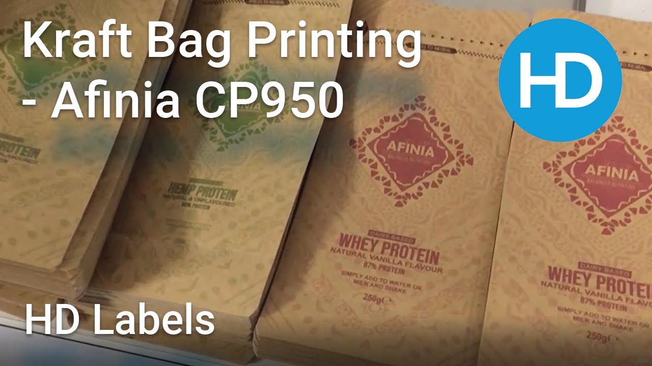 Kraft Paper Bag Printing using the Afinia CP950 | HD Labels