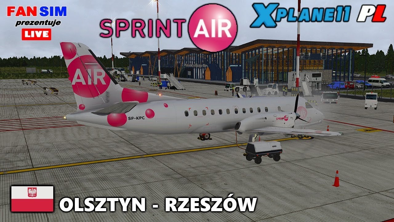 ✈ X-PLANE 11 PL KATASTROFA SAAB-a 340A - OBLODZENIE SKRZYDEŁ I 🇵🇱 OLSZTYN