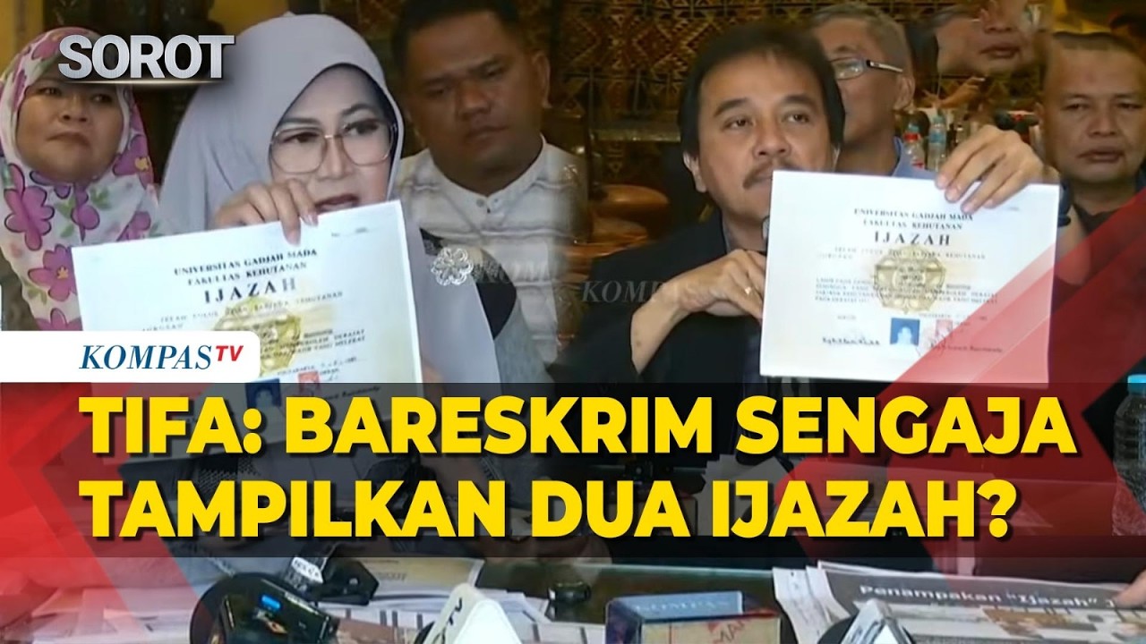 Tifa Pertanyakan Bareskrim: Kenapa Sengaja Tampilkan Dua Ijazah Jokowi yang Berbeda?