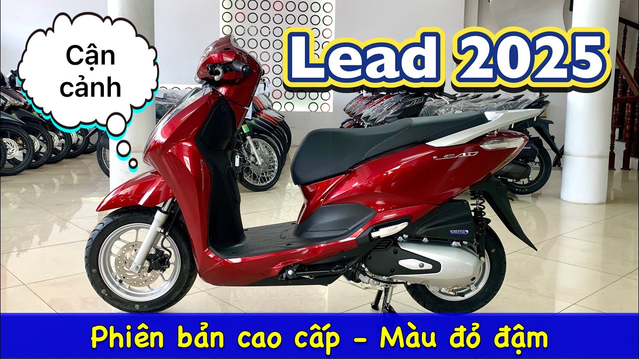 [Review_Báo giá] Honda Lead 2025 phiên bản cao cấp - Màu đỏ đậm | Minh Nam Lê #lead125 #lead2025