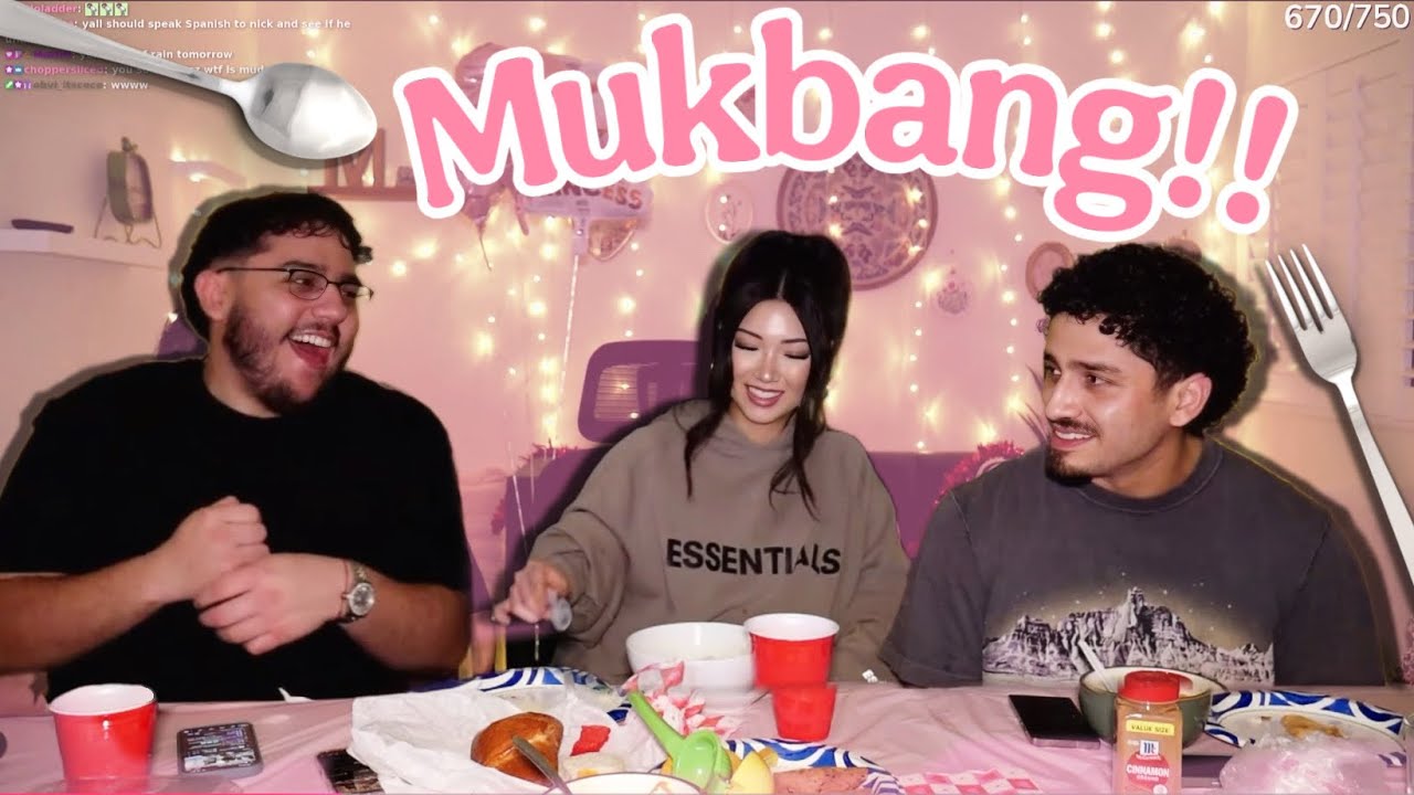 MEXICAN FOOD MUKBANG W/ DANNYBANS + NICK GRAJEDA