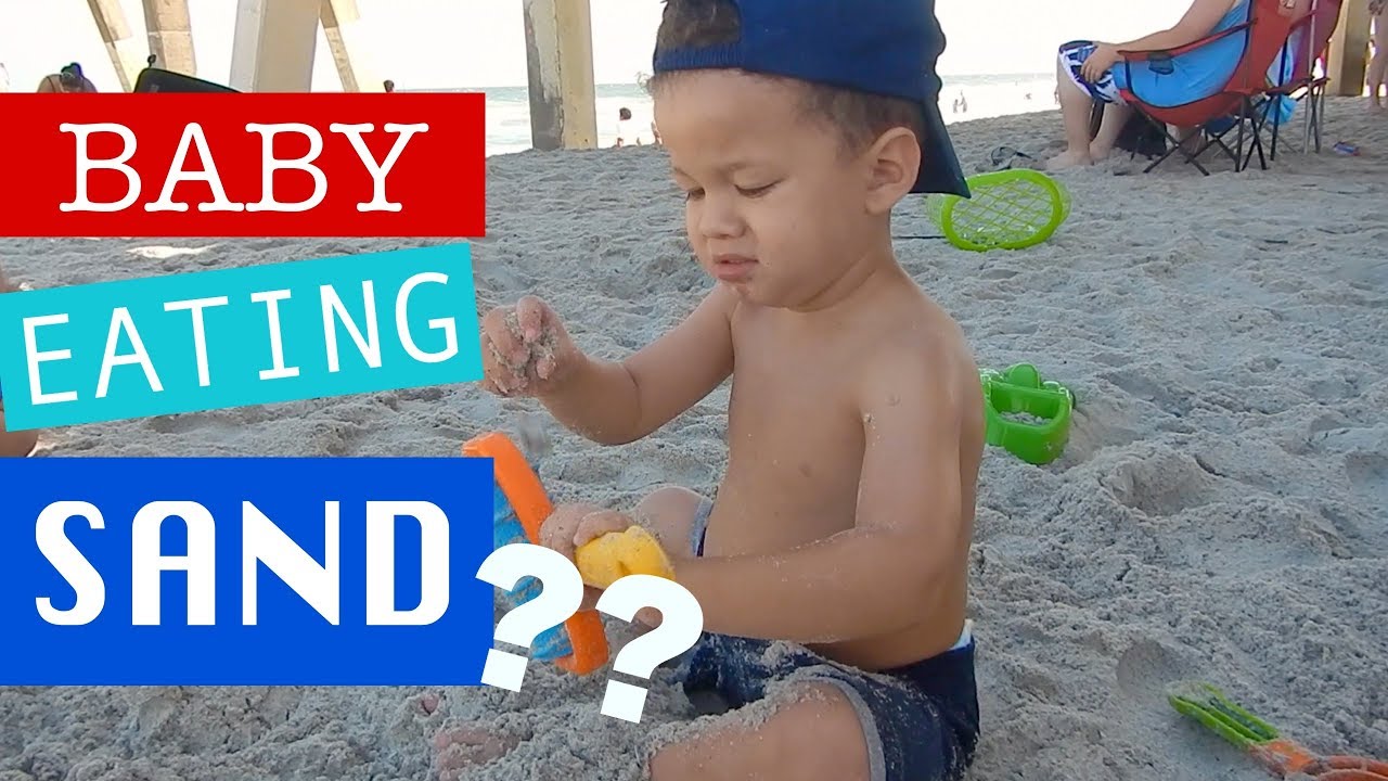 Baby Eating Sand?? 4 Fun Kids at the Beach