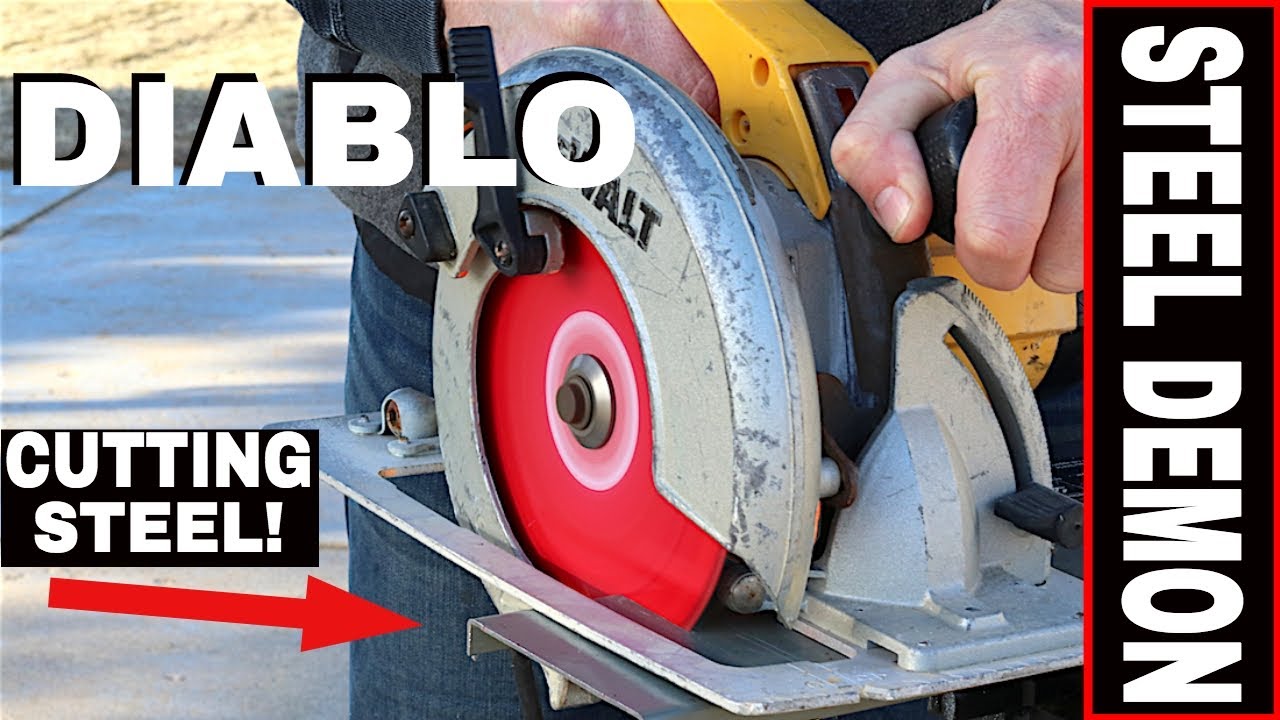DIABLO STEEL DEMON CIRCULAR SAW BLADE REVIEW! -7 1/4 BLADE- CERMET STEEL CUTTING 48 TEETH