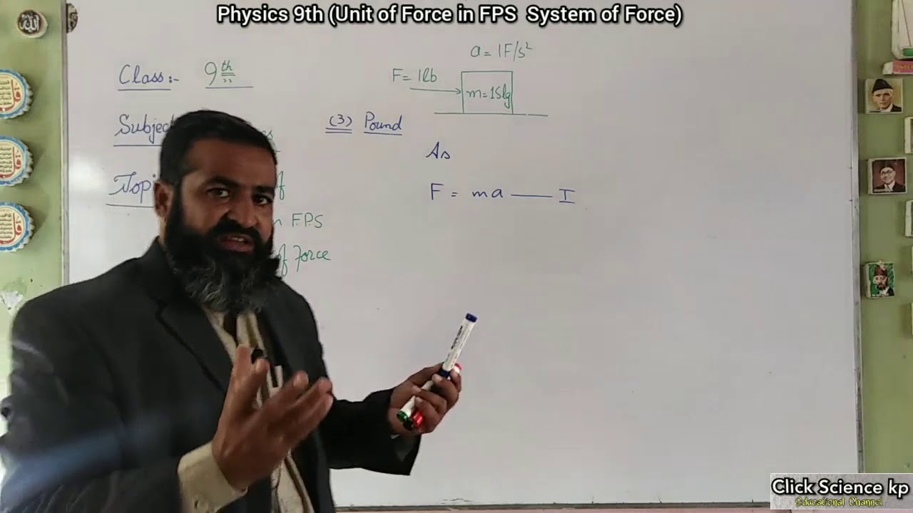 Unit of force in FPS system||KPK board||Punjab board|||Federal board||Kohat board