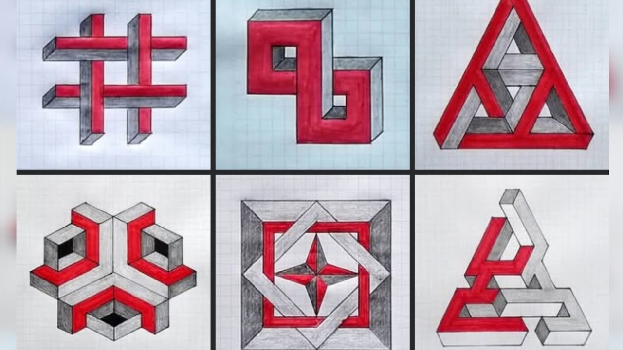 Dibujos a lápiz fáciles y sencillos de hacer en 3d #3d