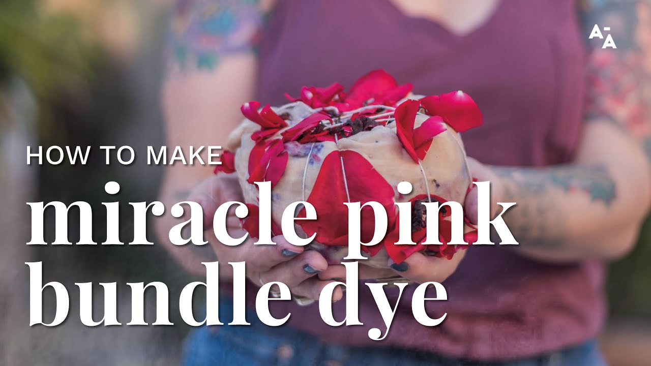 How to bundle dye with flowers | Tutorial