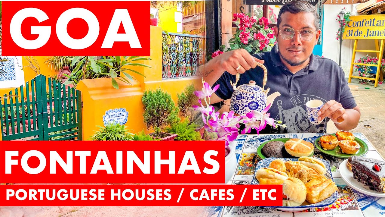 GOA | Fontainhas, Beautiful Latin Quarter in Panjim, City | Portuguese Houses, Cafes | Goa Vlog |