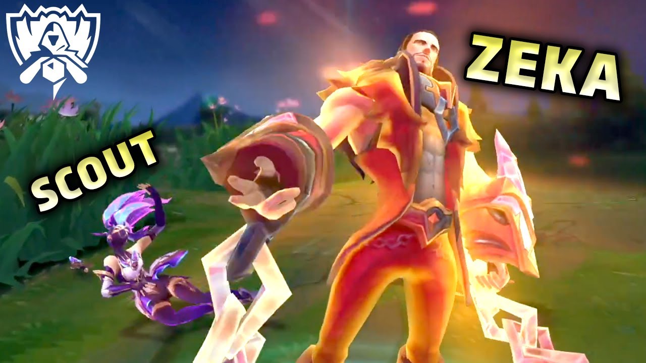 Every Zeka Solo Kill on Scout in Game 5 of EDG vs. DRX + Replays & Reactions | Worlds 2022