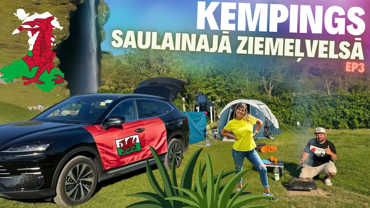 🏴󠁧󠁢󠁷󠁬󠁳󠁿 Kempings Ziemeļvelsā. Aber ūdenskritums. LLanrwst. Llandudno. EP3.