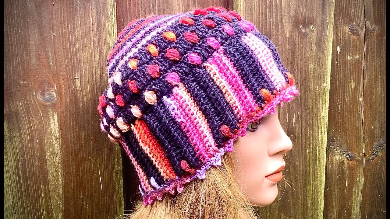 Mütze mit MusterMIX  4   #häkeln #petraperle #mütze #häkelmütze #haekelanleitung #crochetpatterns