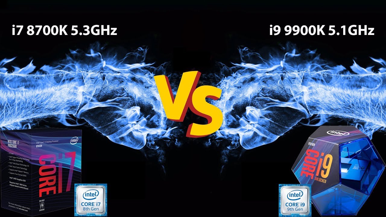 Can the Intel i9 9900K 5.1GHz beat The I7 8700K overclocked to 5.3GHz in gaming ? | RTX 2080 Ti