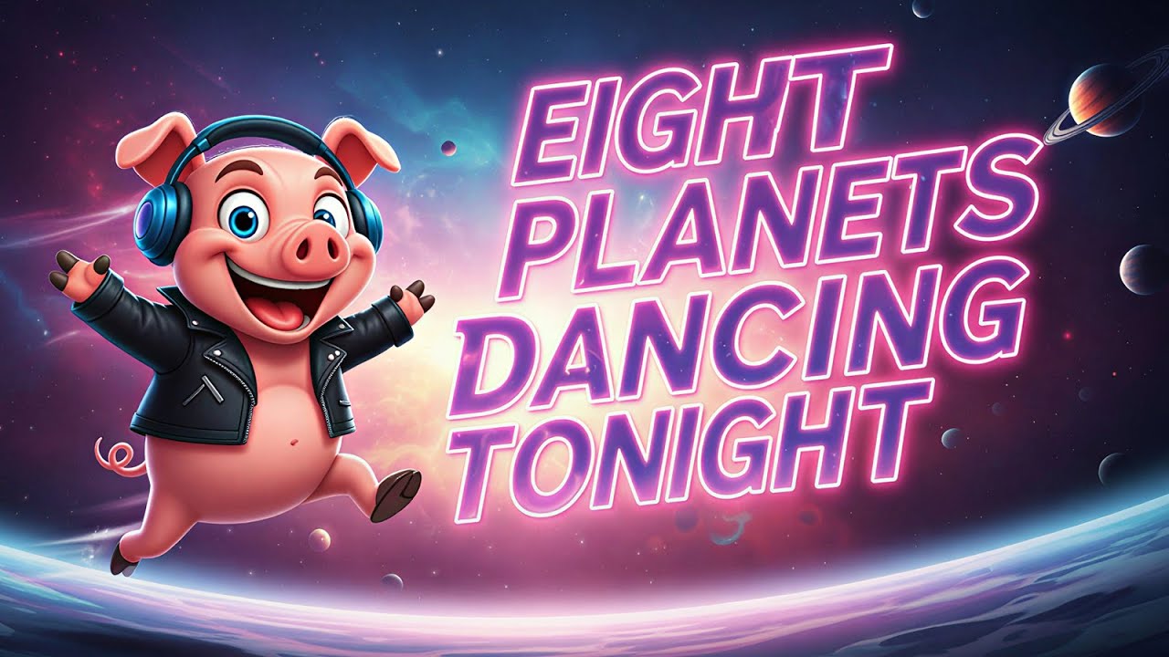 Piggy Crazy &ndash; 8 Planets Dance Song for Kids (Solar System Eurodance)