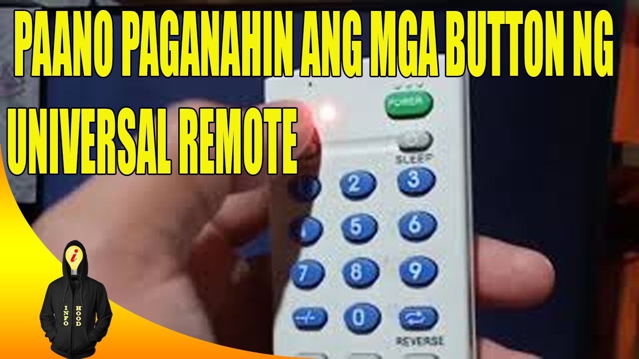 PAANO ISETUP ANG UNIVERSAL REMOTE NG WALANG CODE AT PAGANAHIN LAHAT NG BUTTON