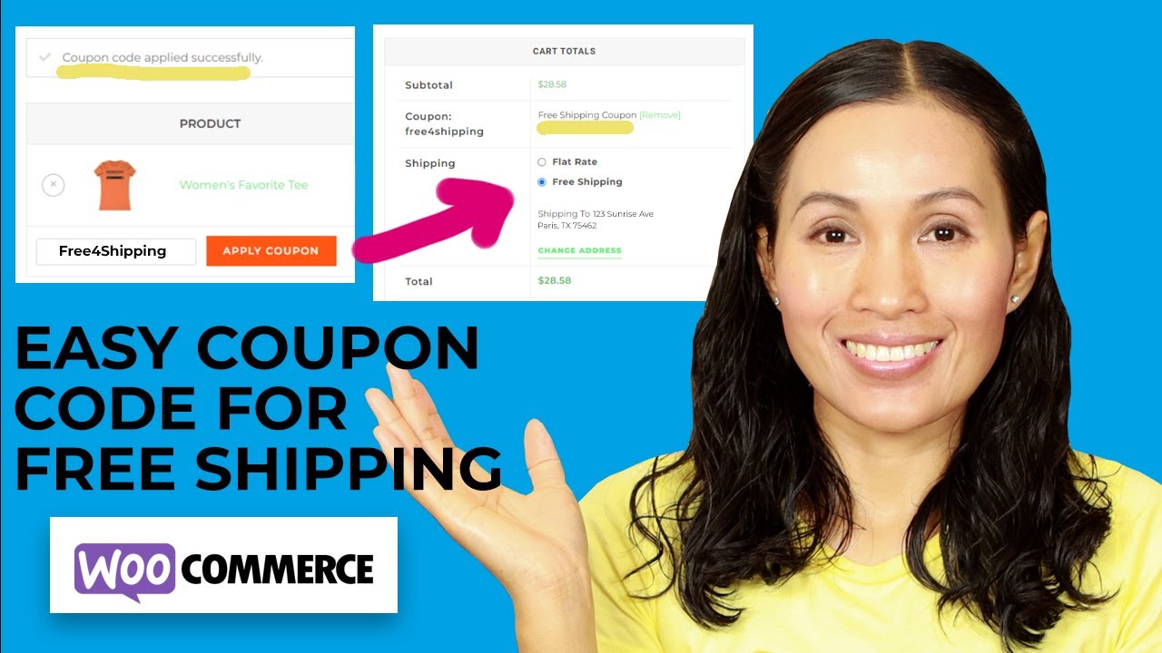 Create a Coupon Code to Offer FREE Shipping in WooCommerce WordPress Website